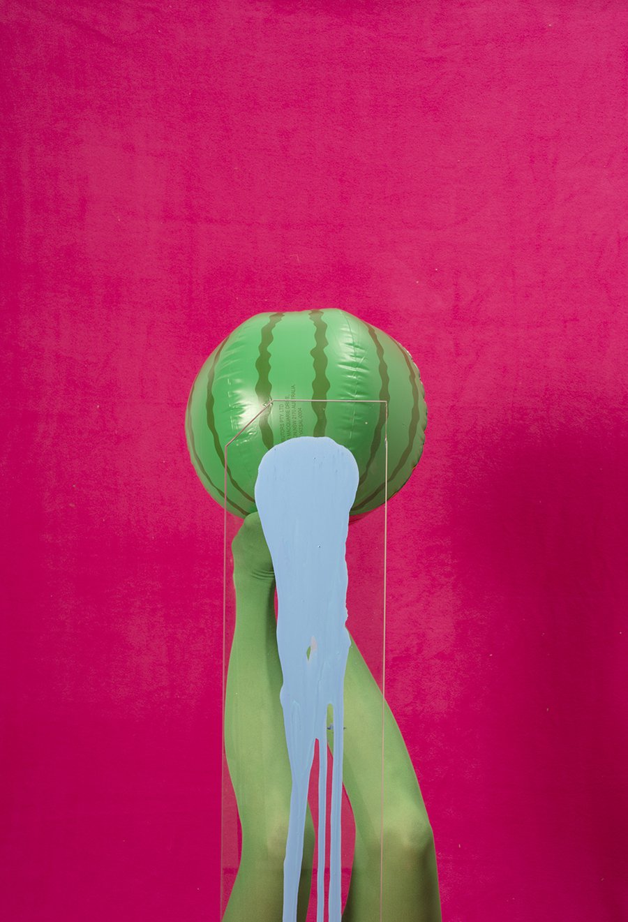 Watermelon with Blue Drip